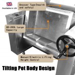 Tilt Skillet Factory - Commercial 80-200L Big Deep Frying