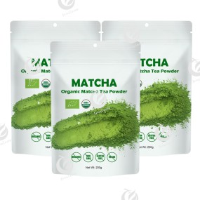 Packaging 200g Organic Certified Ceremonial Matcha Powder Matcha Green Tea Matcha