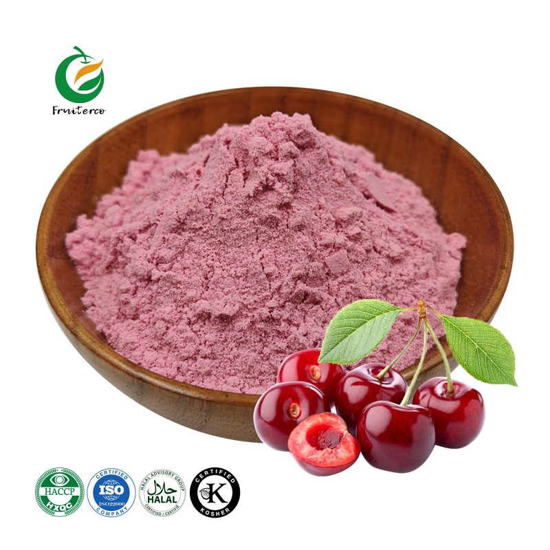 100% Pure Water Soluble Cherry Fruit Juice Powder Spray Dry Sour Cherry Tart Cherry Extract Powder