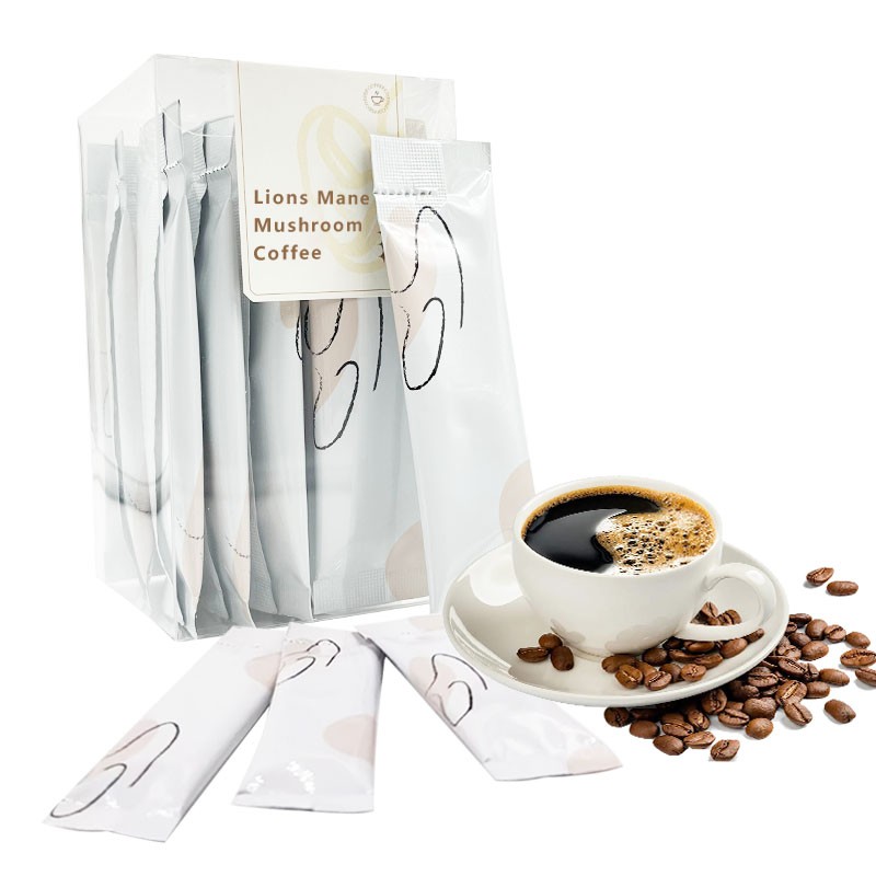 Private Label OEM Herbal Mushroom Coffee Hericium Erinaceus Cordyceps Grifola Frondosa Chaga Reishi Ganoderma Mushroom Coffee