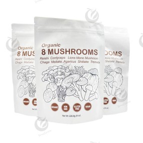 8 Mushrooms Cordyceps Reishi Lions Mane Mushroom Tremella Agaricus Maitake Shiitake Chaga Mushrooms Blend