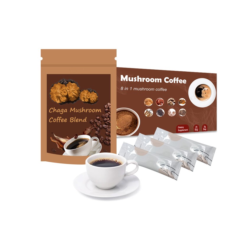Private Label Chaga Mushroom Extract Coffee Blend Chaga Coffee