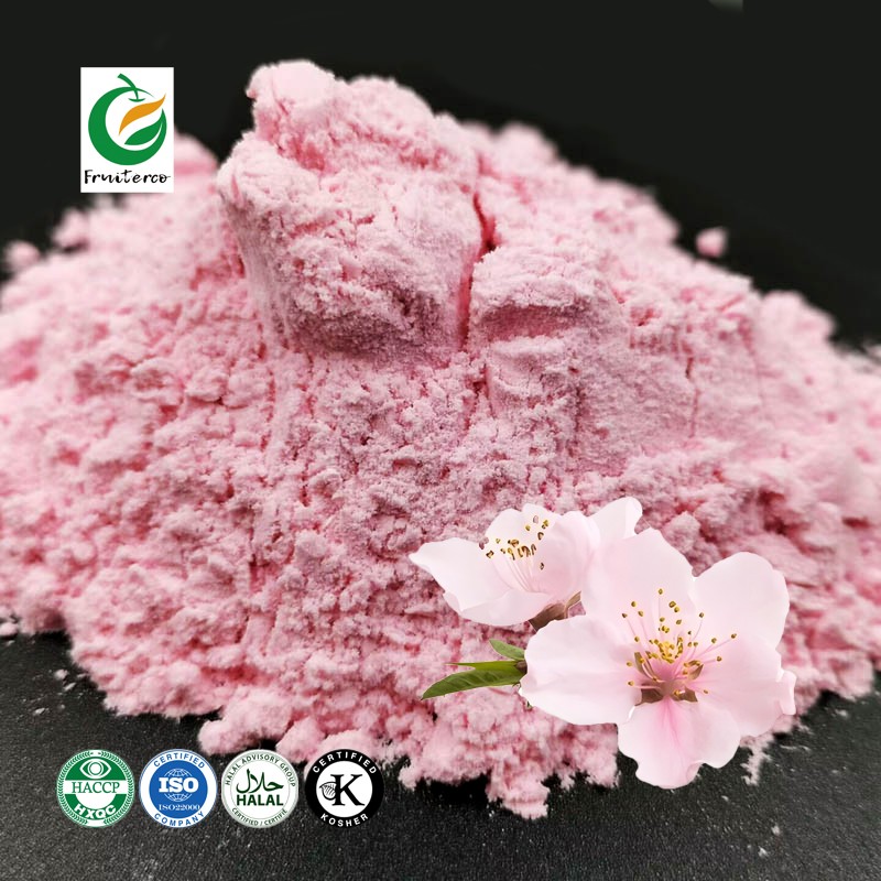 Water Soluble Sakura Flower Extract 100% Pure Spray Dried Sakura Powder for Food Flavor