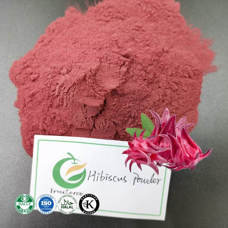Natural Spray Dried Hibiscus Flower Powder Roselle Flower Powder