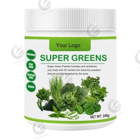 Private Label Organic Supergreens Powder Super Greens Powder