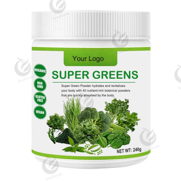 Private Label Organic Supergreens Powder Super Greens Powder