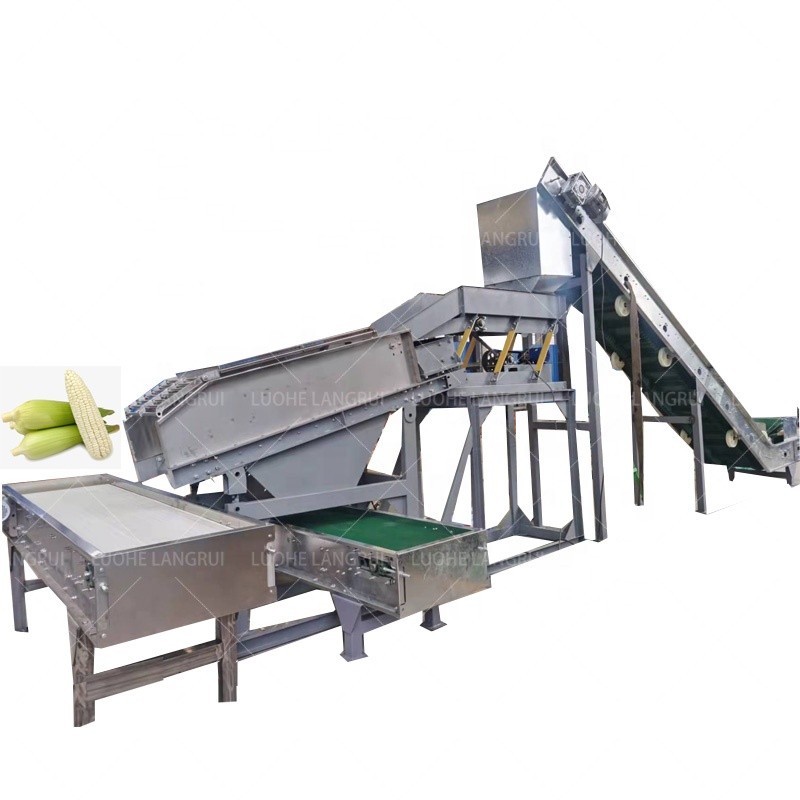 Corn Husk Remover Manufacturer - Fully Automatic Industrial Stainless