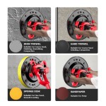 Wall Plaster Sander Supplier - 6800w 2 LED Lights Wet