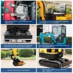 Micro Excavator Manufacturer - 1T New Design Narrow Space