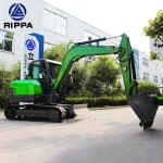 Mini Excavator Factory - 6 Ton Green Digger