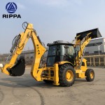 Construction Loader Factory - Construction Project 8-9 Ton Wheel Backhoe