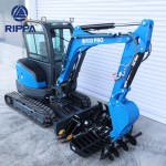 Micro Excavator Factory - Free Shipping Kubota Engine 3.5 Ton