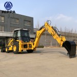 Construction Loader Factory - Construction Project 8-9 Ton Wheel Backhoe