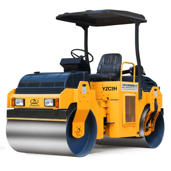 Vibratory Roller Supplier - YZC3 Double Drum 3000KG JUNMA