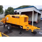 Concrete Mixer Pump Manufacturer - Zoomlion 50m3/h HBT50 Trailer