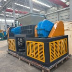 Tire Shredder Supplier - Two Shaft Heavy Duty Truck Tire Rubber Recycling