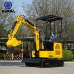 Excavator Trailer Factory - Mini Excavator in Dump Trailer