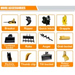 Construction Attachment Manufacturer - Rippa Attachments Mini Excavator Parts