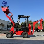 Wheel Backhoe Supplier - Mini Diesel With Front Loader Engine Pump