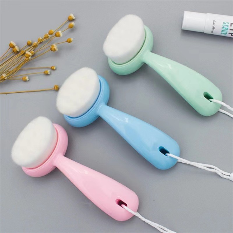 Ruyi Soft Hair Long Handle Makeup Removal and Exfoliation Manual Cleansing Brush