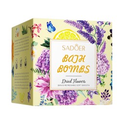 Dried Flower Explosion Bath Salt Ball Cleaning Fragrance Bath Bubble Ball 100g
