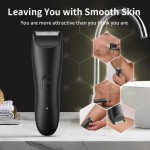 Beard Trimmer Electric Push Type Private Underarm Public Hair Clipper Electric Men's Chest Leg Hair Clipper