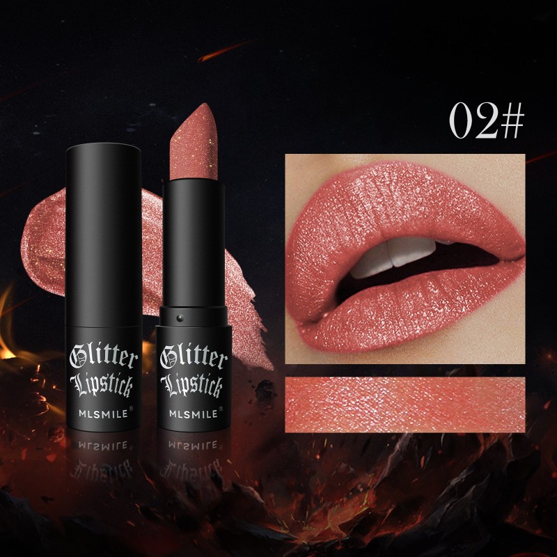 Pearlescent Non Stick Cup Matte Lipstick Explo Sive Glitter Diamond Lipstick Easy Color Lipstick
