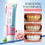 Rose Salt Brightening Whitening Stain Removing Oral and Dental Gum Protection 100g Plant Toothpaste