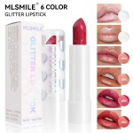 Moisturizing Easy to Apply Fine Shiny White Valentine's Day Lipstick 6 Color Star Pearl Lipstick