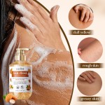 Sweet Almond Whitening Moisturizing Scrub Shower Gel 500ml Cleaning Bath Gel