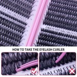 Single Tuft Natural Dense D Curve Segmented Grafting of Eyelashes
