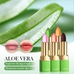Aloe Vera Jelly Becomes Shiny and Not Easy to Decolorize Moisturizing Makeup Lipstick