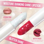 Moisturizing Easy to Apply Fine Shiny White Valentine's Day Lipstick 6 Color Star Pearl Lipstick