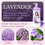 Bath Set Deep Cleaning Rose Fragrance Shampoo Lavender Moisturizing Shower Gel