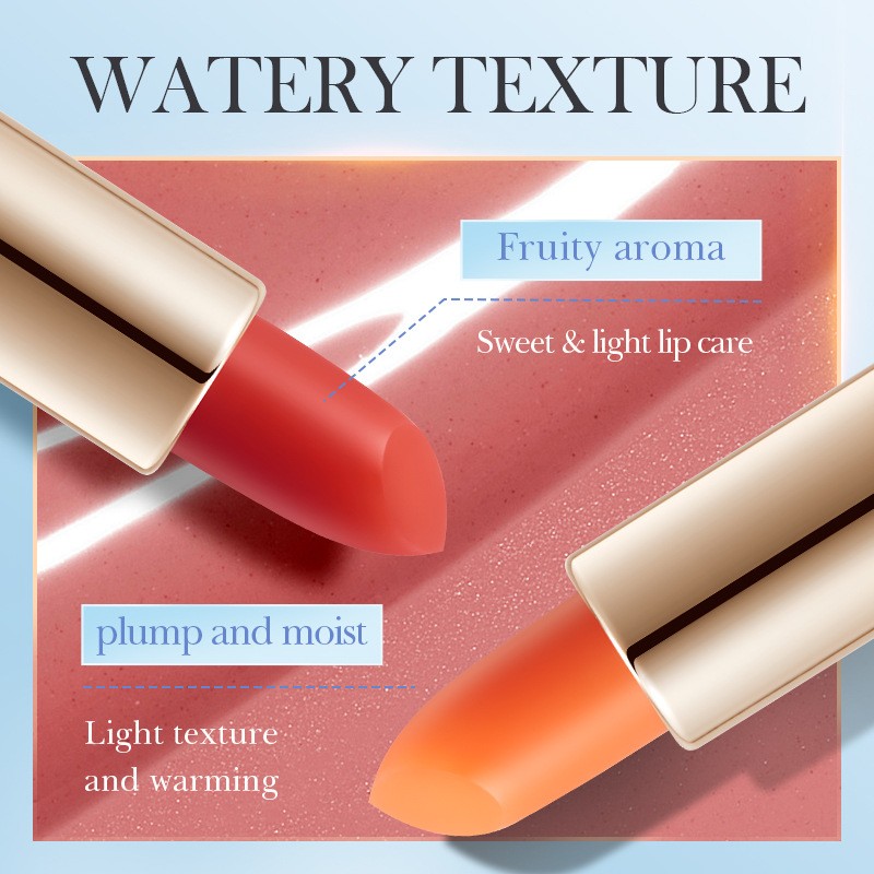 Warm Moisturized Lipstick Glossy Texture Is Not Easy to Fade Moisturizing  Long-lasting Lipstick