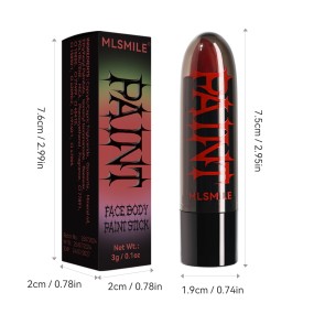 Black, White, Red, Green, Blue, Easy to Color Facial Makeup, Vampire Makeup, 8 Color Halloween Lipstick