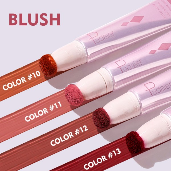 Liquid High Gloss Cosmetic Rouge Matte Pearl Powder Blusher Stick