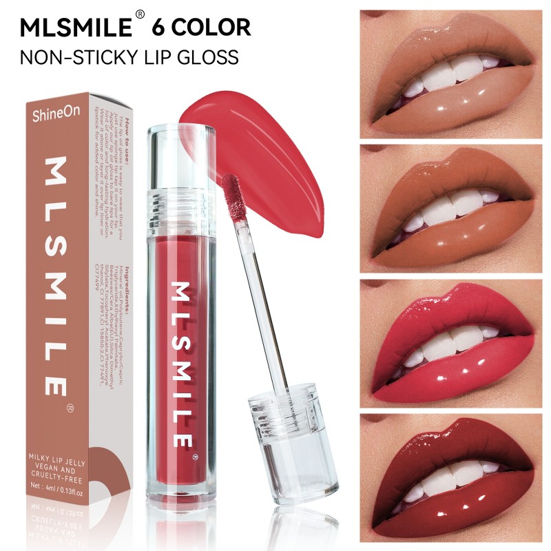 Mirror GlassLipglosWater Gloss Plump Lips Moisturizing and Nourishing Lip Gloss Lip Oil Liquid Lipstick Water