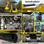 Mini Excavador Factory - Rippa Chinas 1-2 Ton Miniexcavadora