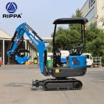Earth Mover Machine Manufacturer - Rippa 1 Ton Mini Excavator Kubota Engine