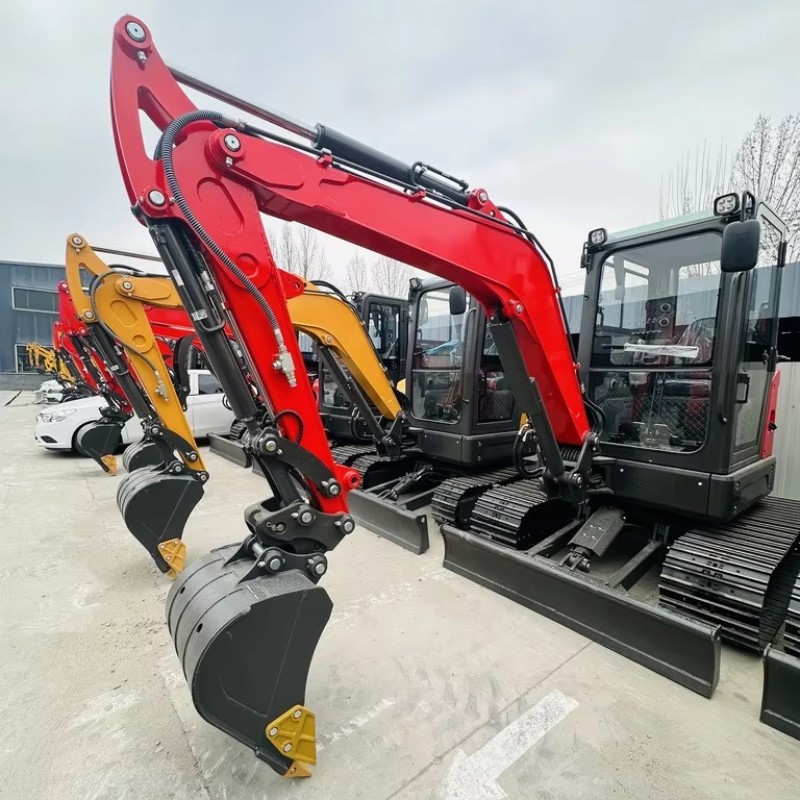 Mini Excavator Factory - 5 Ton Red EPA Engine