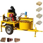 Mobile Brick Machine Factory - M7MI Twin Interlocking Clay Compressed Earth