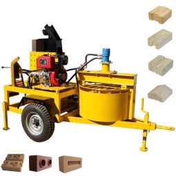 Mobile Brick Machine Factory - M7MI Twin Interlocking Clay Compressed Earth