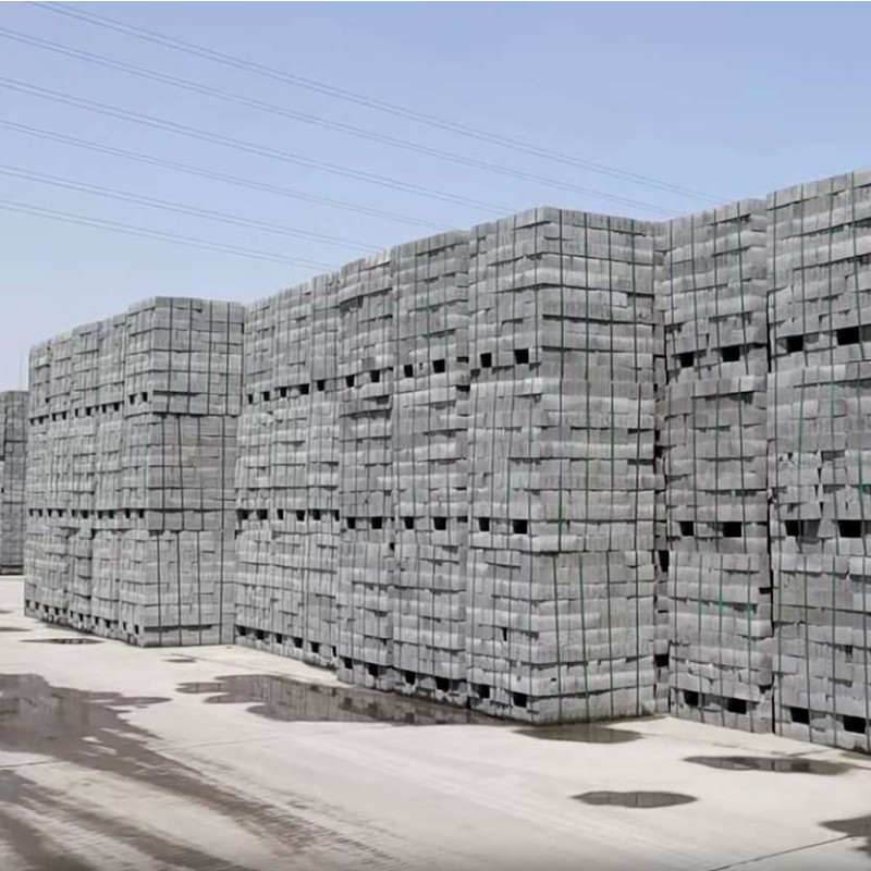 Automatic Block System Factory - QTF10-15 Fully Automatic Pallet Packing Stacker