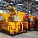 Concrete Mixer Factory - Mixing System JS750L Electric Mobile Mini