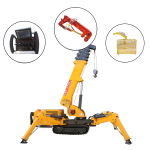 Spider Crane Supplier - Factory Price Small Construction Telescopic Boom
