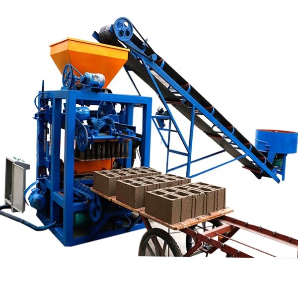 Semi-automatic Block Machine Supplier - QT4-24 Semi-automatic Concrete Blocks Mixing