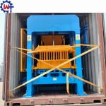 Cement Block Machine Manufacturer - Cement Block Making QT4-15 Hydraulic Pressure