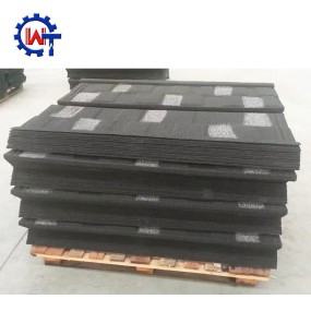Stone Coated Tile Supplier - Nigeria 0.4mm Black White Shingle Stone Coated