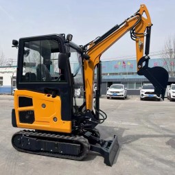 Front Shovel Excavator Factory - Mini Size Soil Works Enclosed Cab Air-conditioner